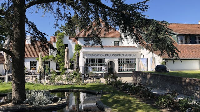 Buitenaanzicht van het Museum Paul Delvaux