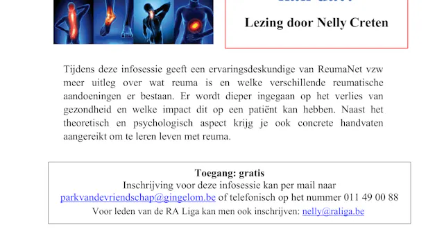 infosessie reuma