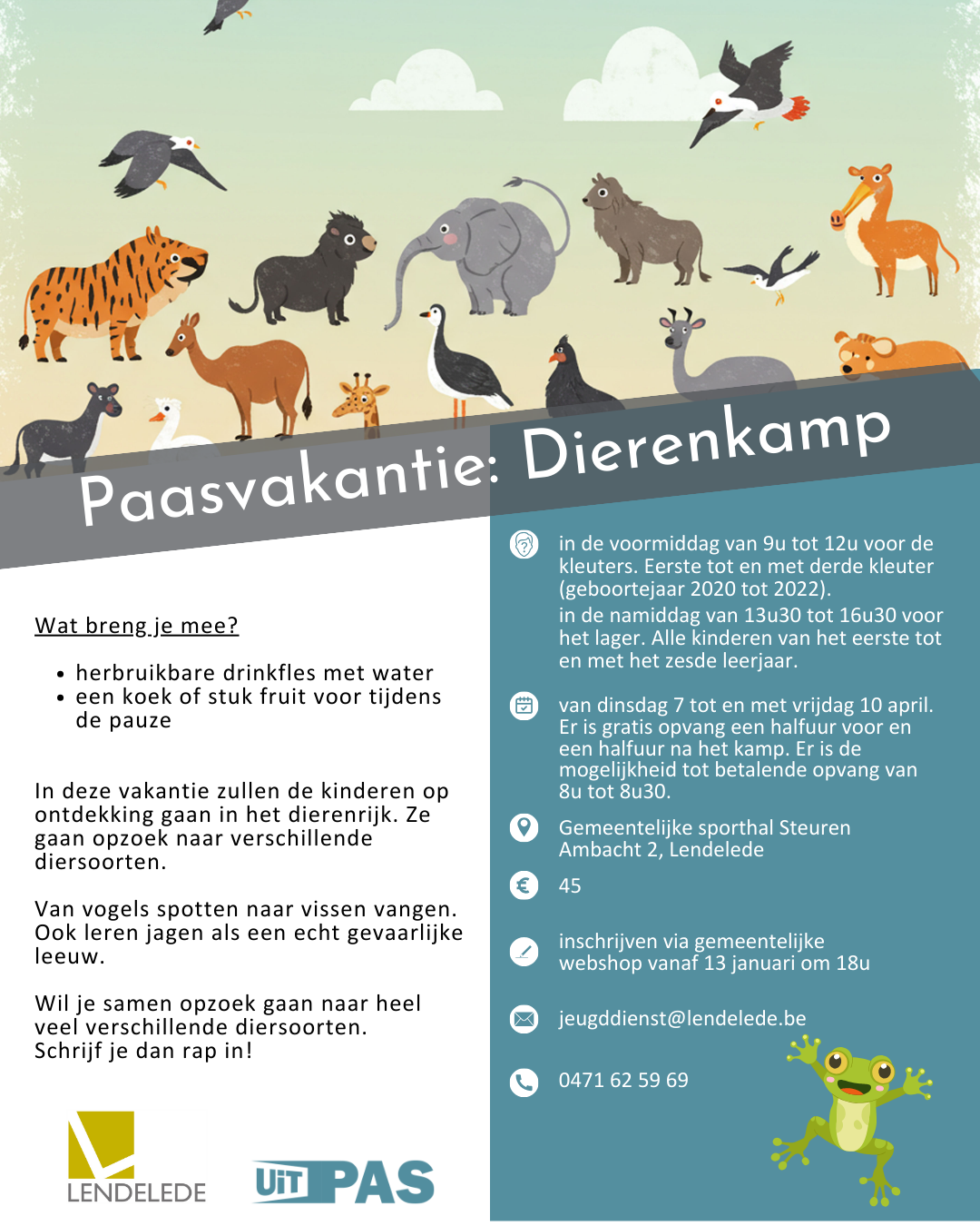 dierenkamp paasvakantie lager