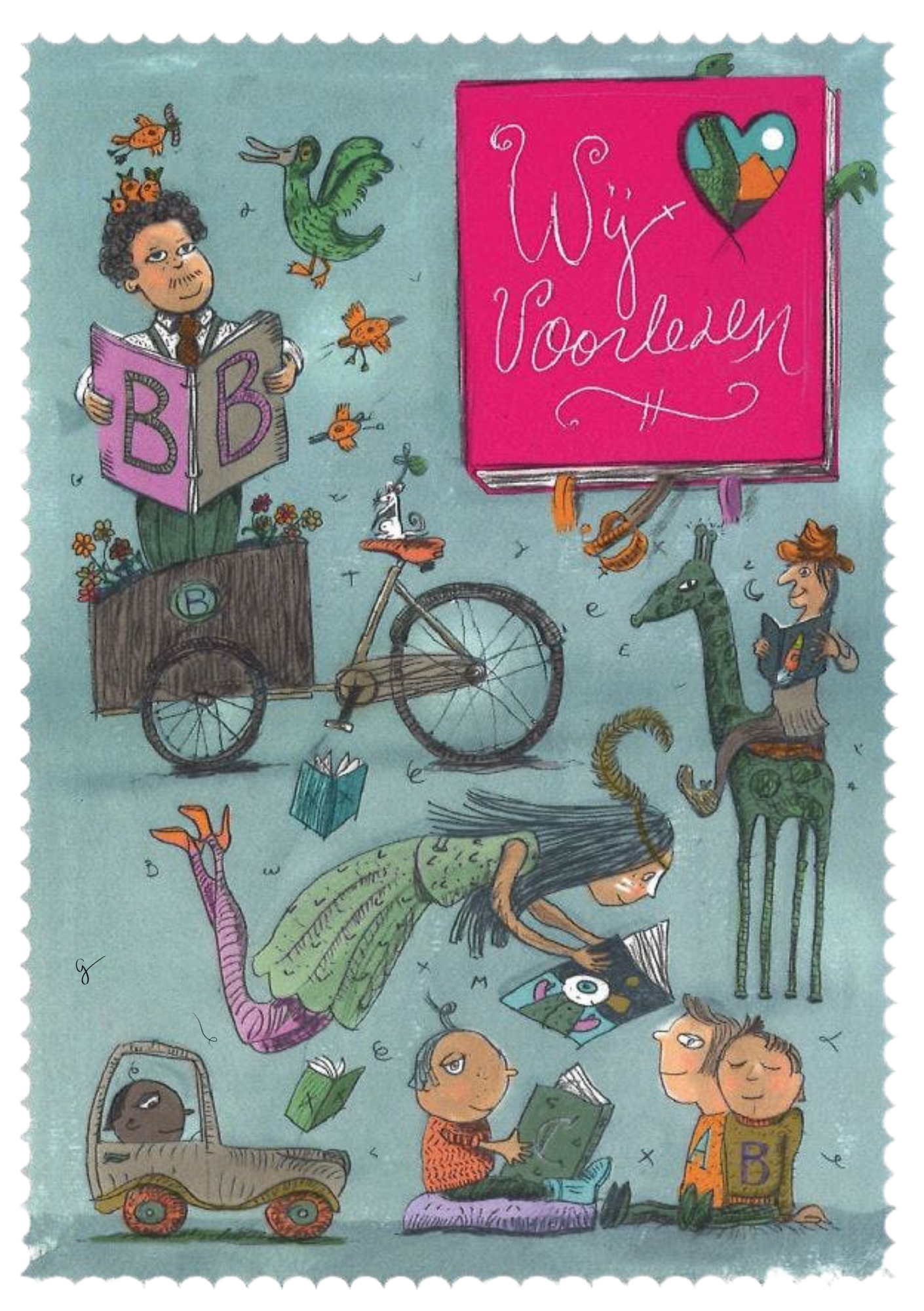 Wij houden van voorlezen.