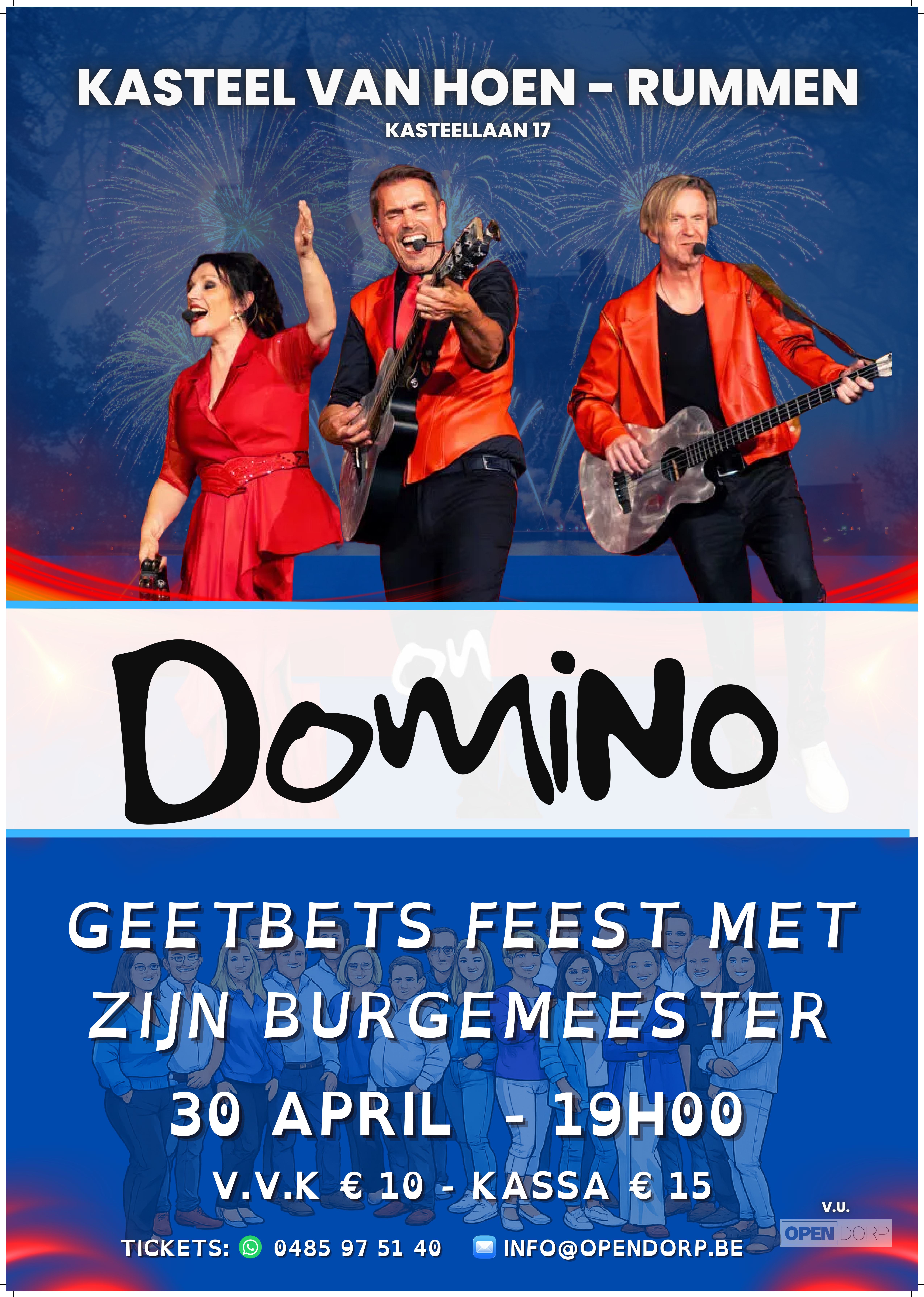 Feest met de burgemeester en DOMINO!