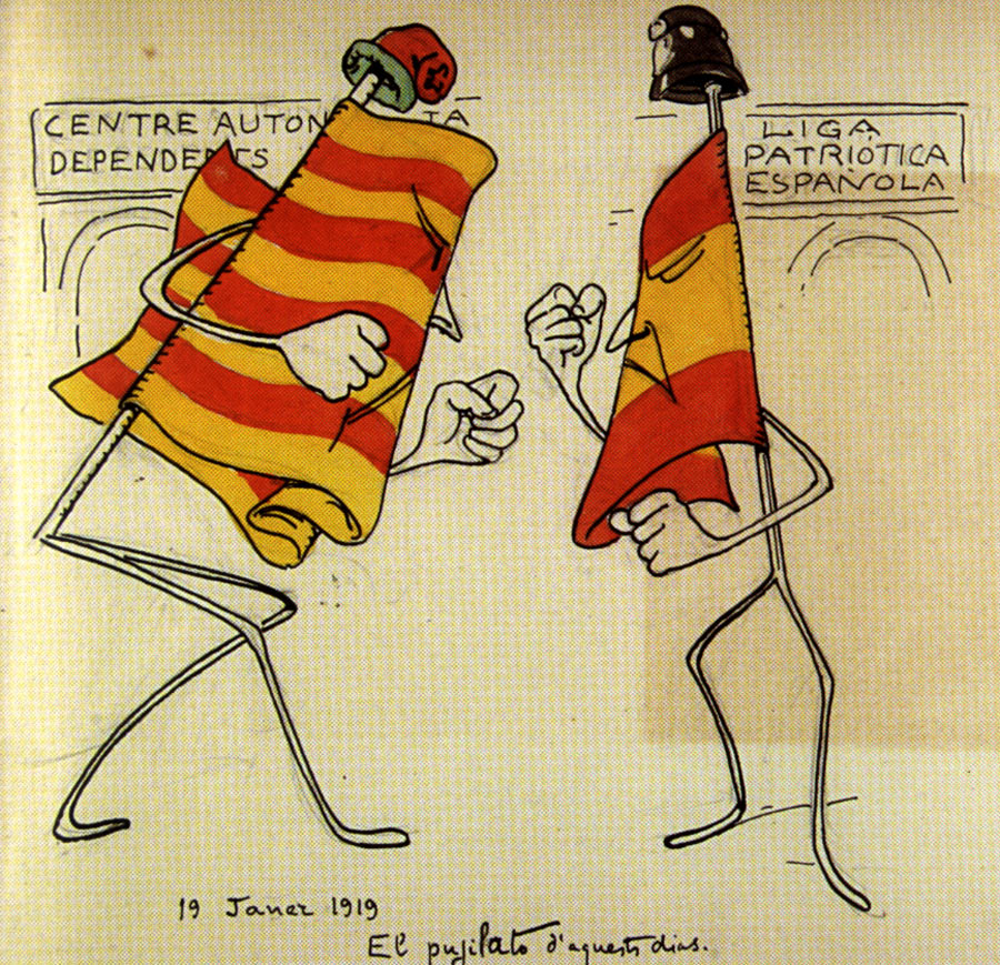 De strijd van de centralisten tegen de regionalisten, 1919