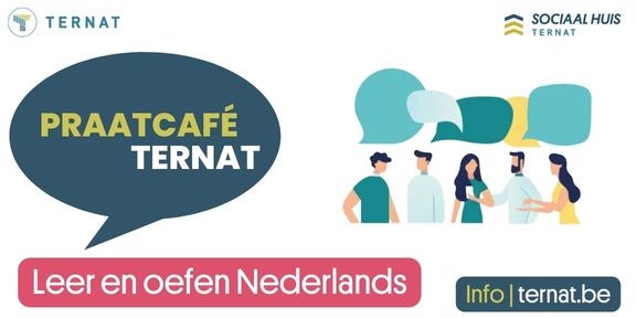praatcafe ternat. Leer en oefen Nederlands. INFO: ternat.be