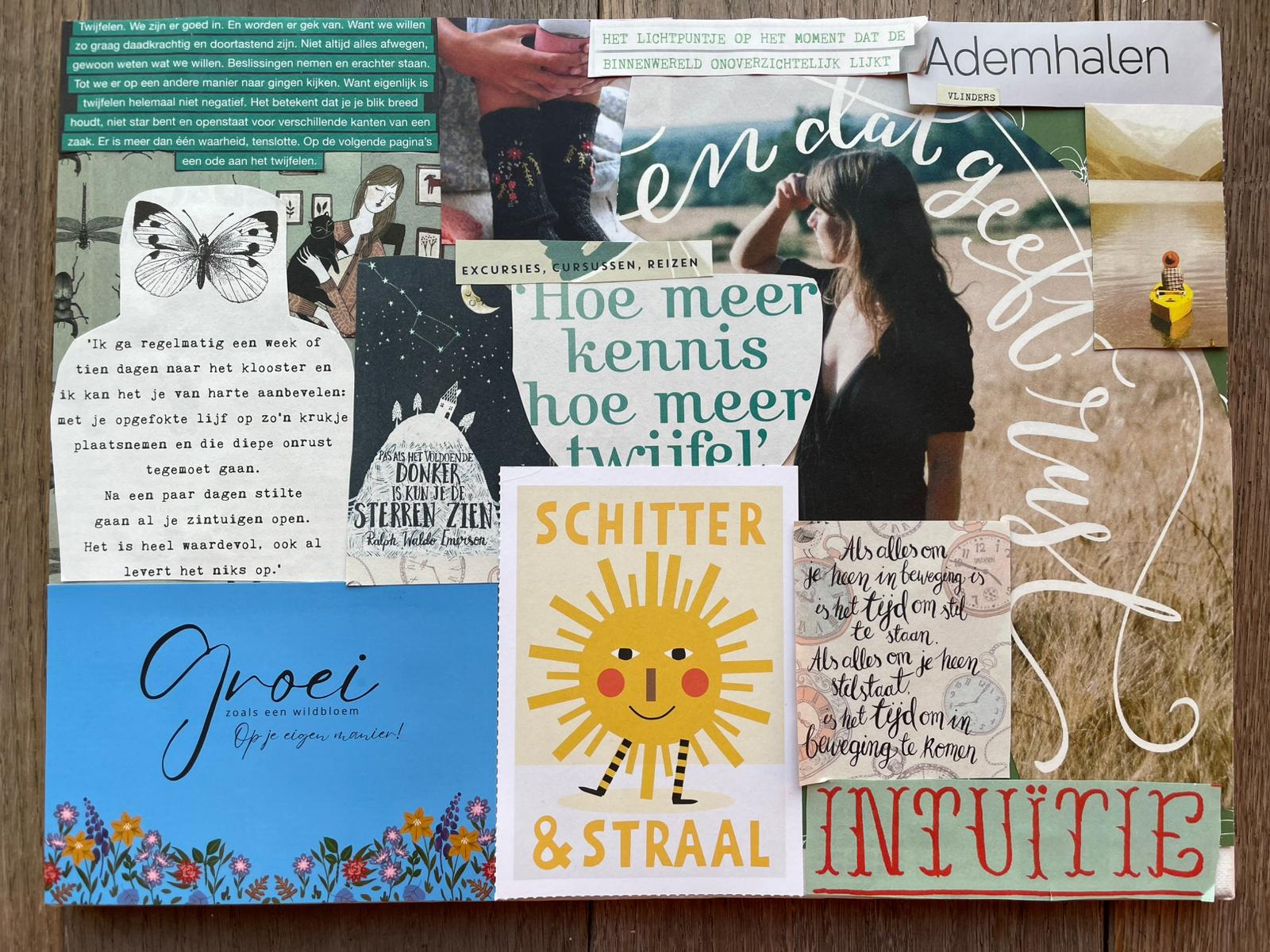 Schrijven en Vision Board