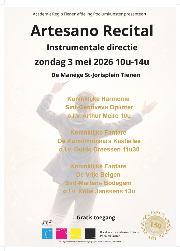 Affiche met dirigent