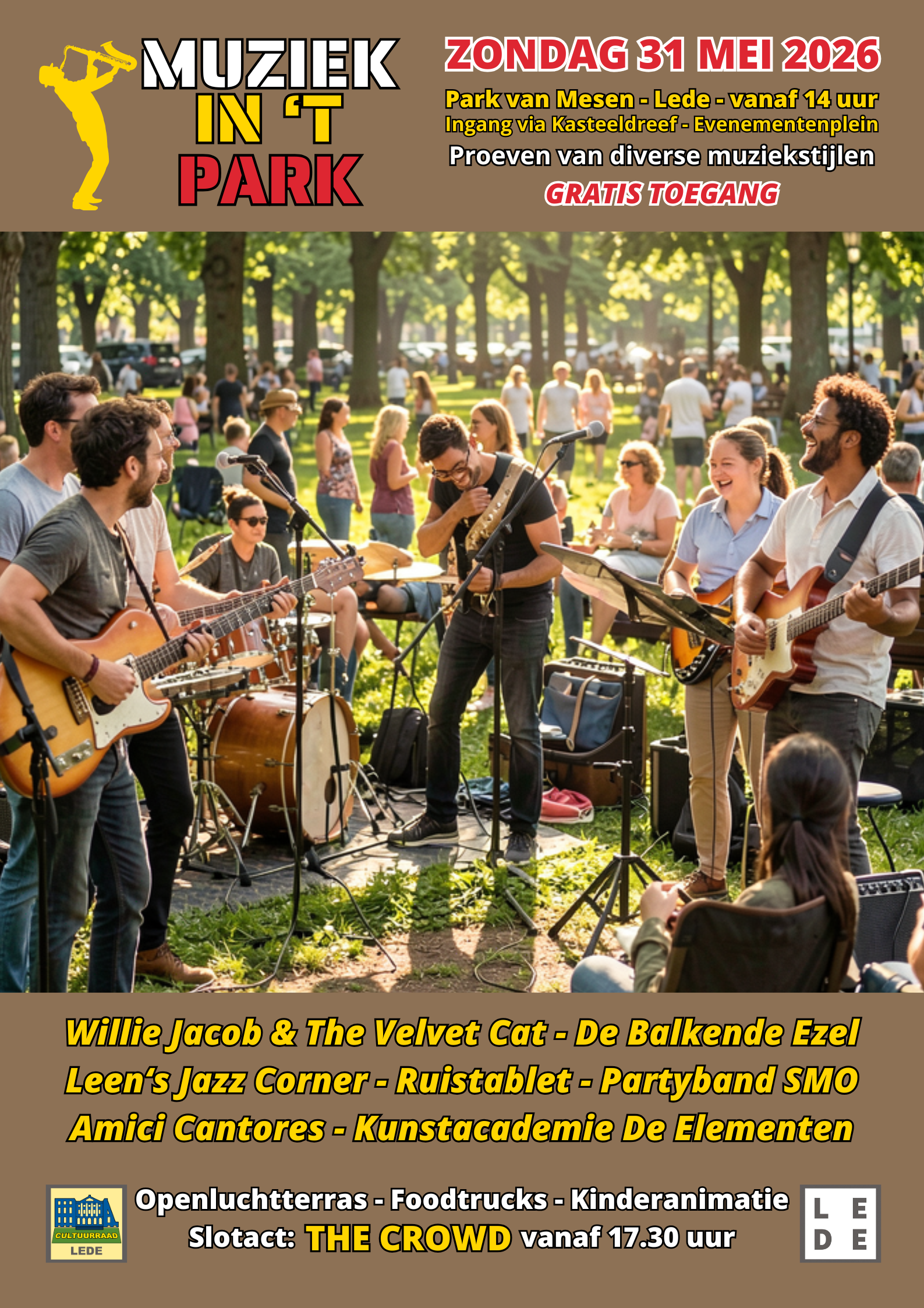 Affiche Muziek in 't Park 2026