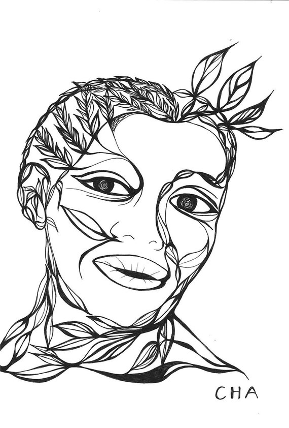 Pentekening van Kyeong Seon Cha 