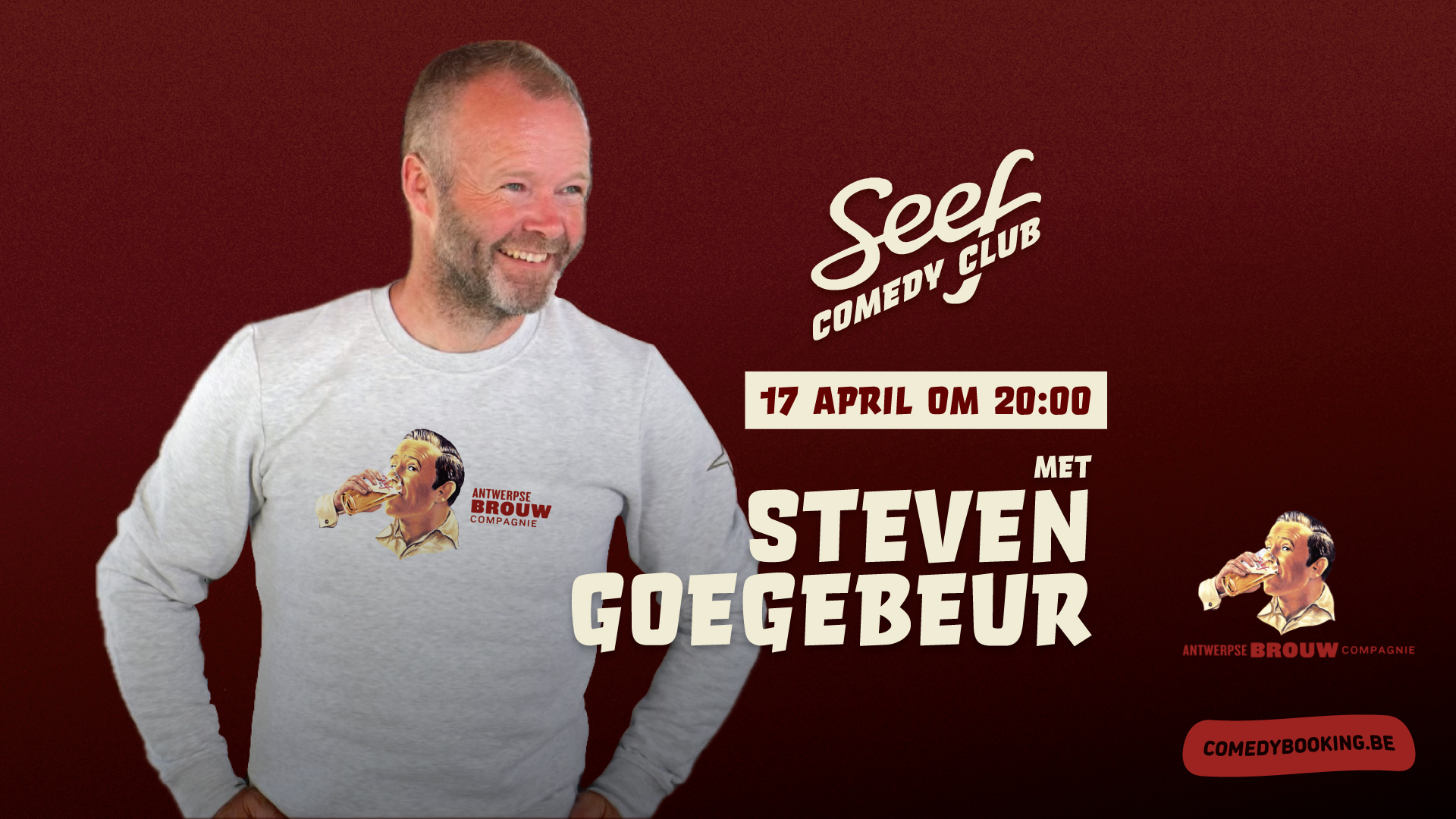 Seef Comedy Club met Steven Goegebeur