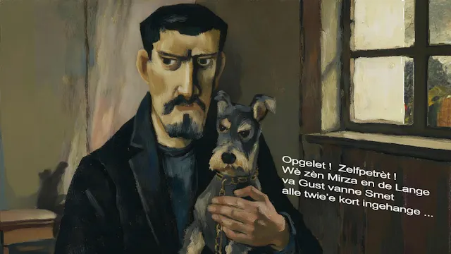 tekening Van oude streektaal....