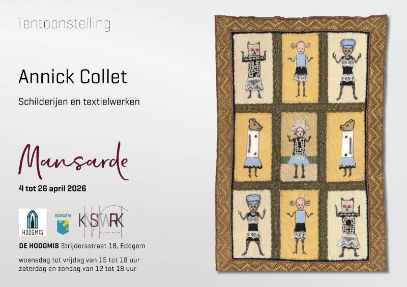 Schilderijen en textielwerken.