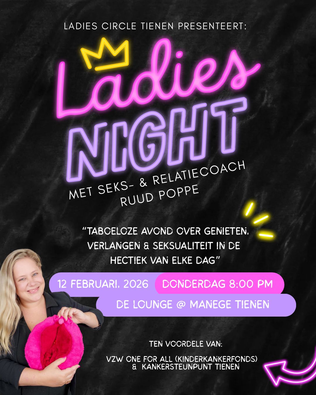 Ladies Night met seks- en relatiecoach Ruud Poppe