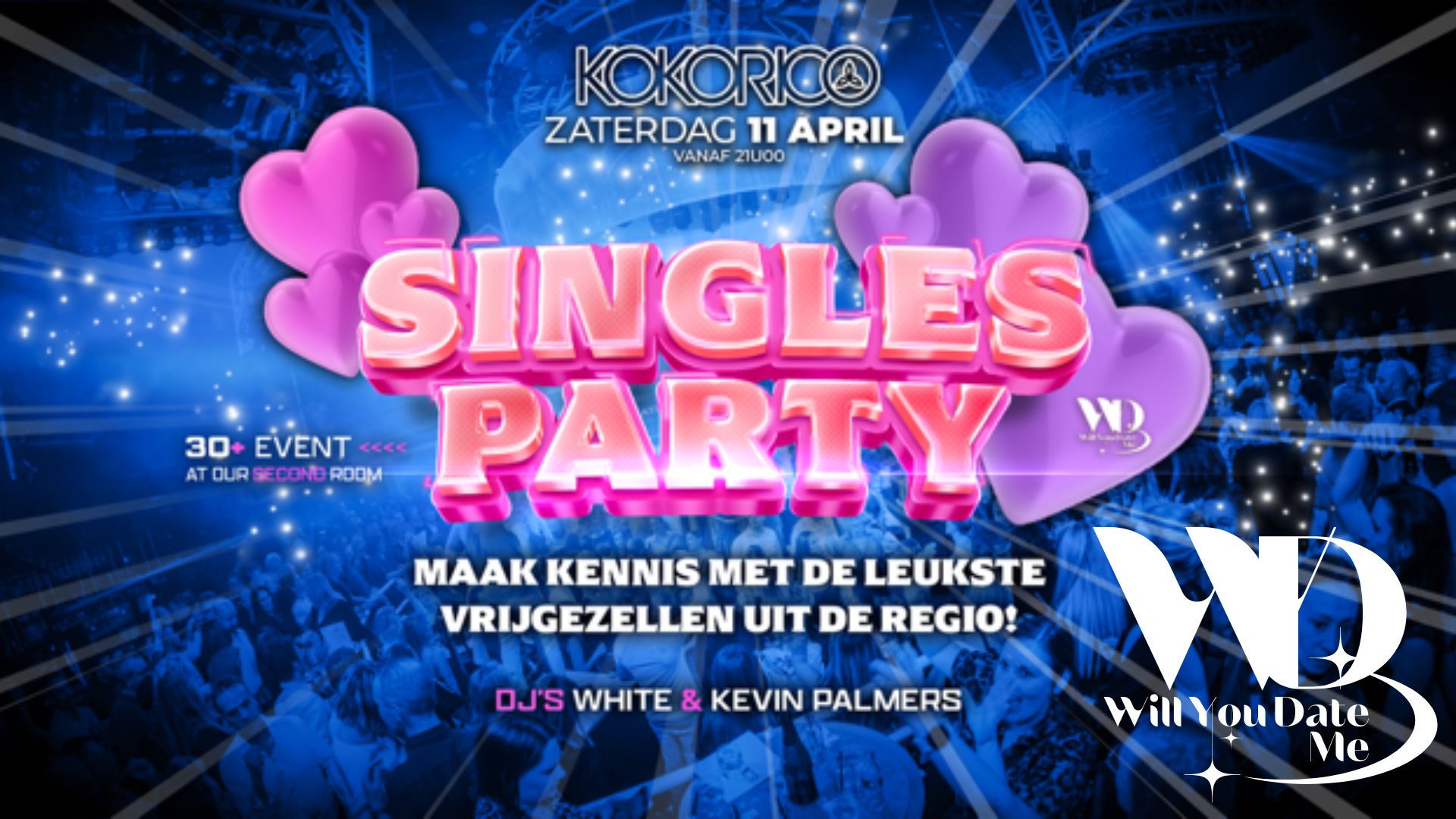 Singles Party in de KOKORICO (11 april 2026)
