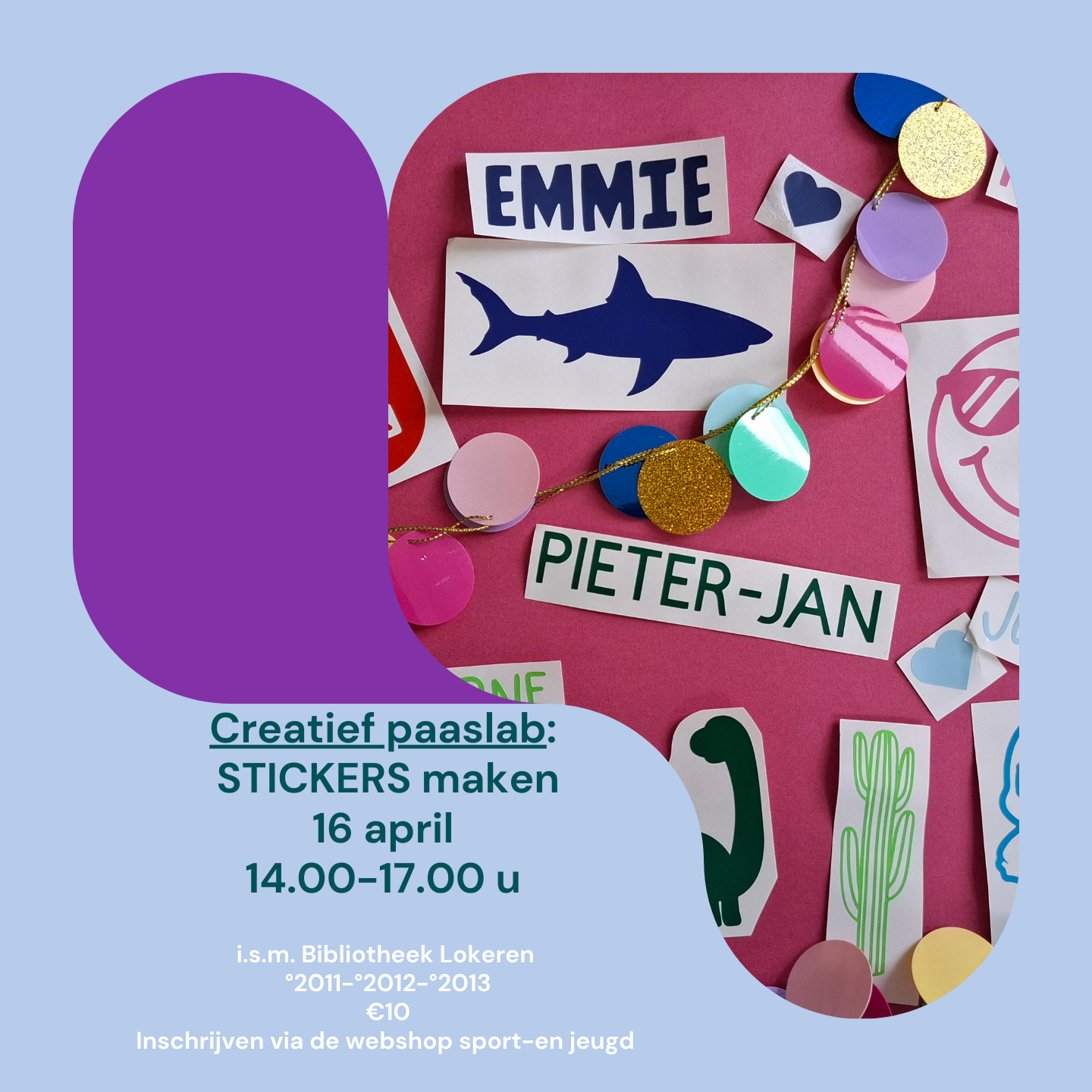 Creatief Paaslab Stickers maken 