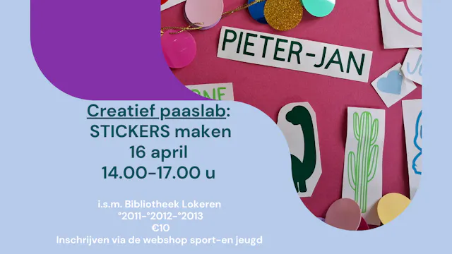Creatief Paaslab Stickers maken