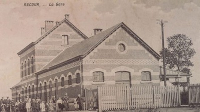 postkaart Station Racour
