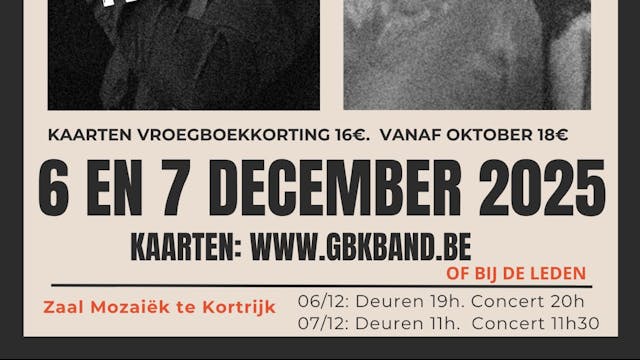 Surf’s Turf – The Joy of Cookin’! Op 6 & 7 dec. serveert onze bigband swing, zang (met Eline Bossuyt & Brecht Vanderbeken) én lekkers. Muziek om van te smullen, sfeer om te proeven! 🍽️🎶 Mis het niet!