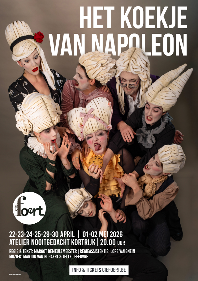 Het Koekje van Napoleon neemt je mee in een absurde wereld waarin een kleine handeling uitmondt tot een spel van overtuigingen en obsessies.