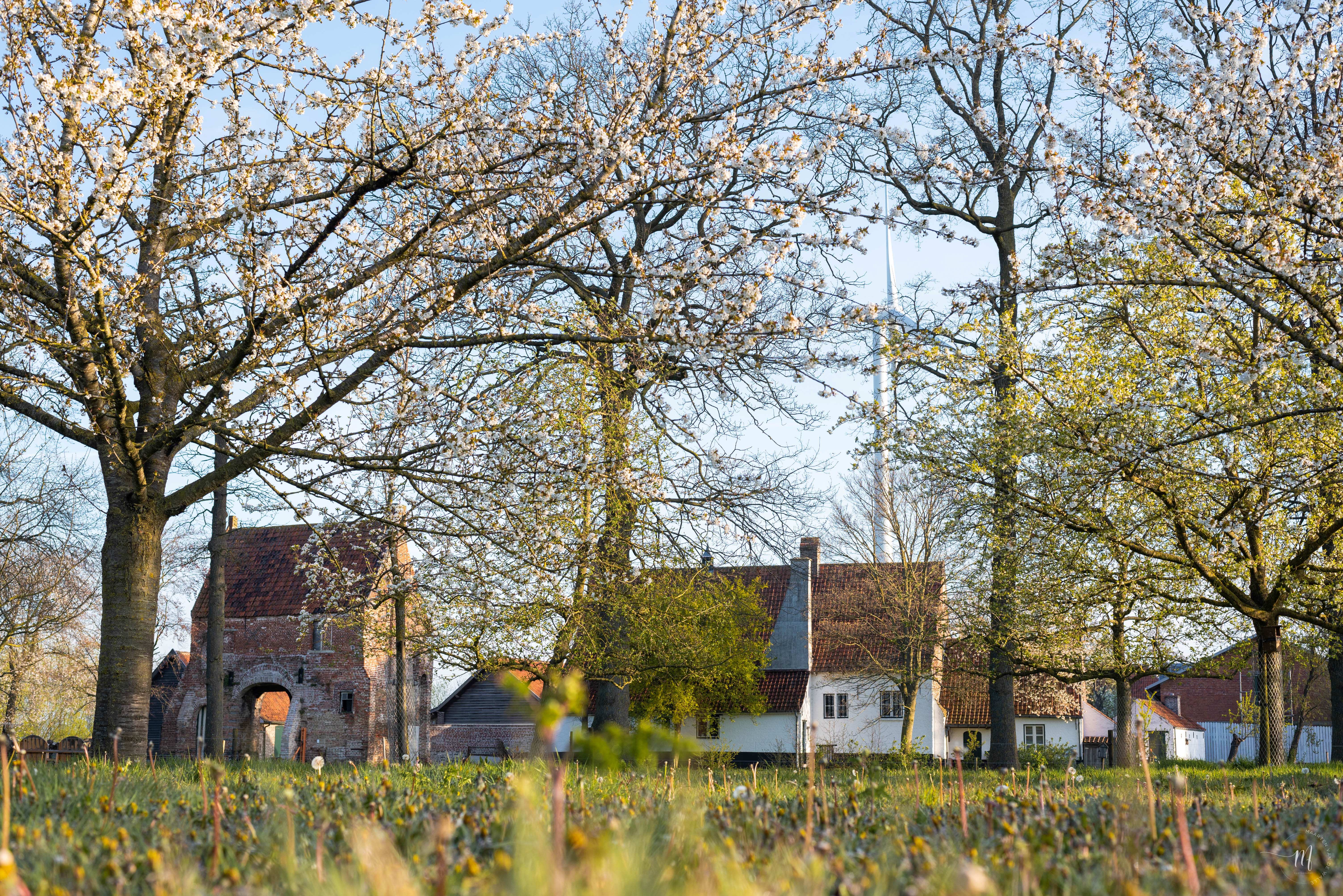 De Huysmanhoeve tijdens de lente