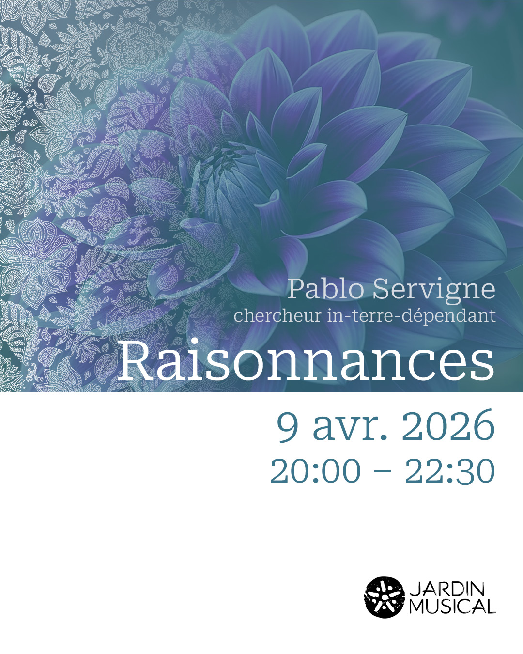 Raisonnances - Pablo Servigne - Au service de l'intuition