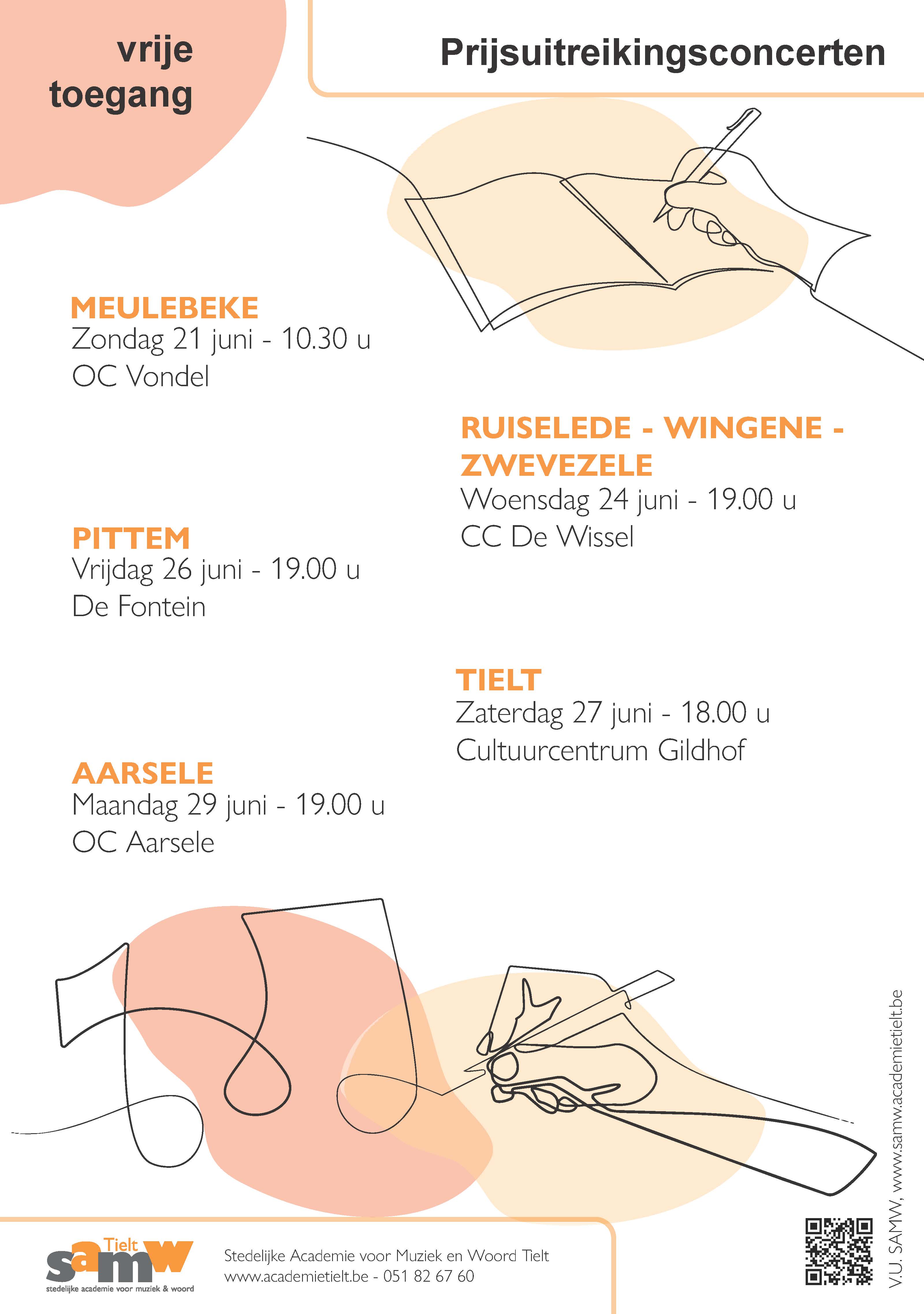 Affiche prijsuitreikingsconcert