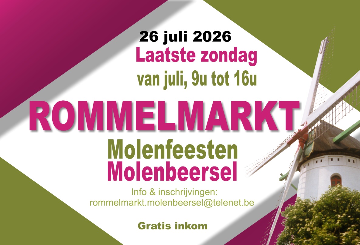 rommelmarkt molenfeesten Molenbeersel