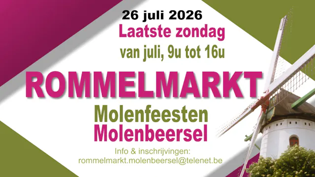 rommelmarkt molenfeesten Molenbeersel