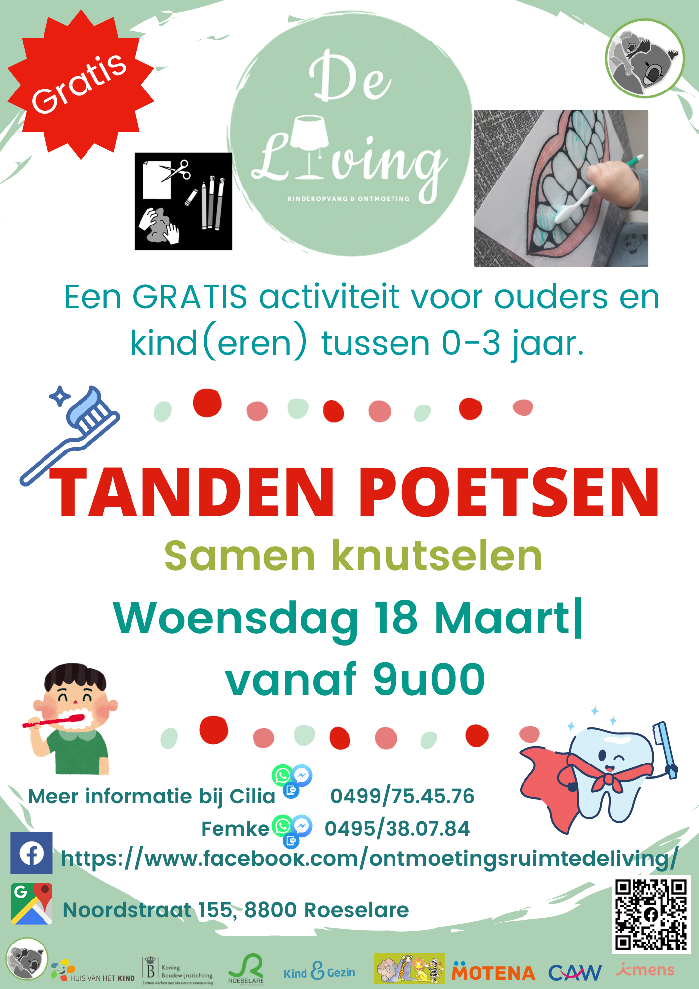 Samen knutselen. Voor iedereen met kinderen van 0-3 jaar. 