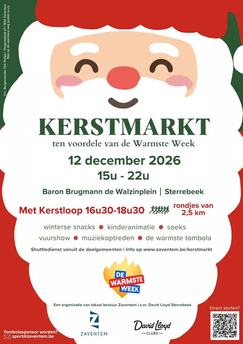 Kerstmarkt met warme tombola t.v.v. De Warmste Week