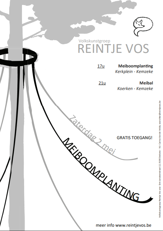 Affiche Meiboomplanting Reintje Vos 2026