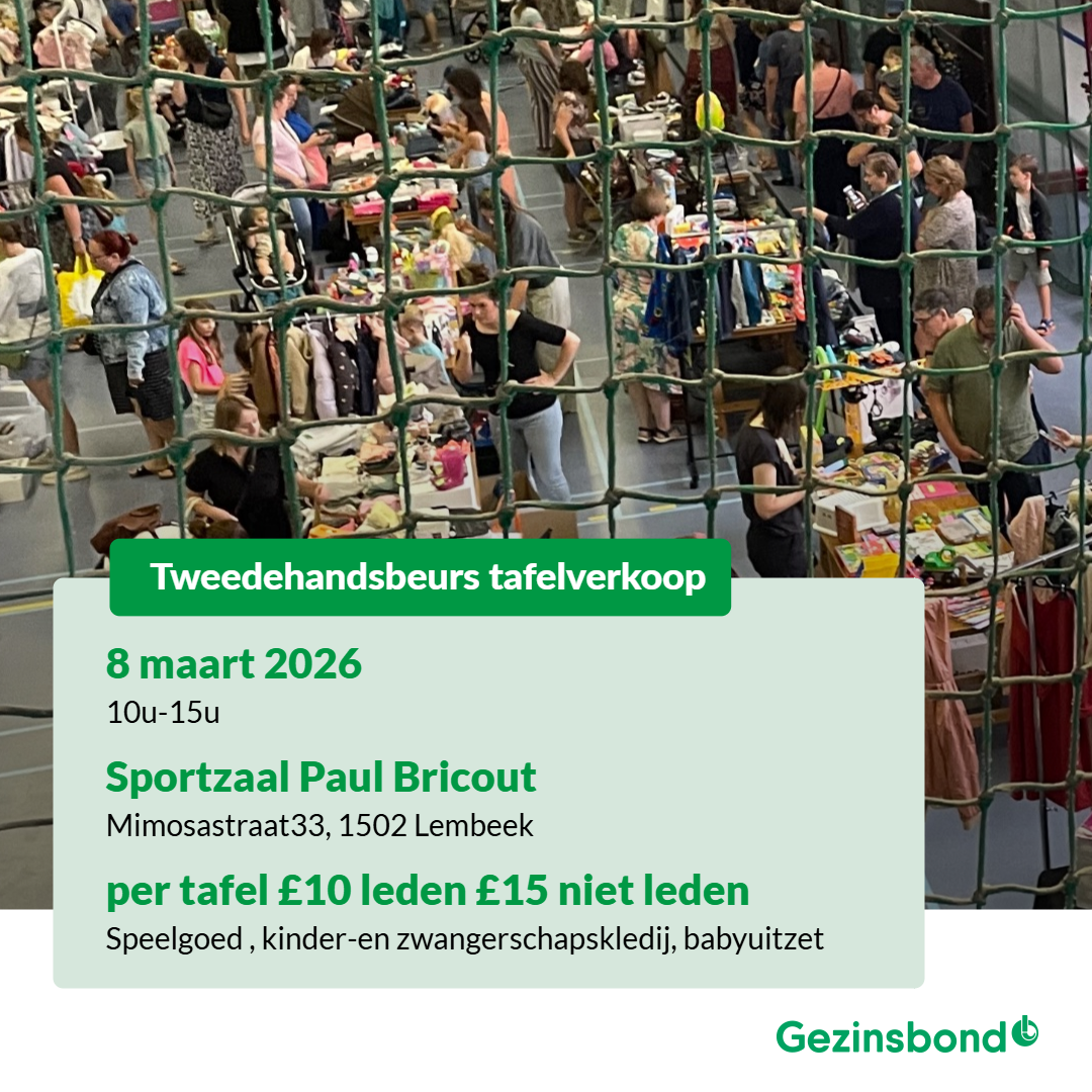 Tweedehandsbeurs Tafelverkoop