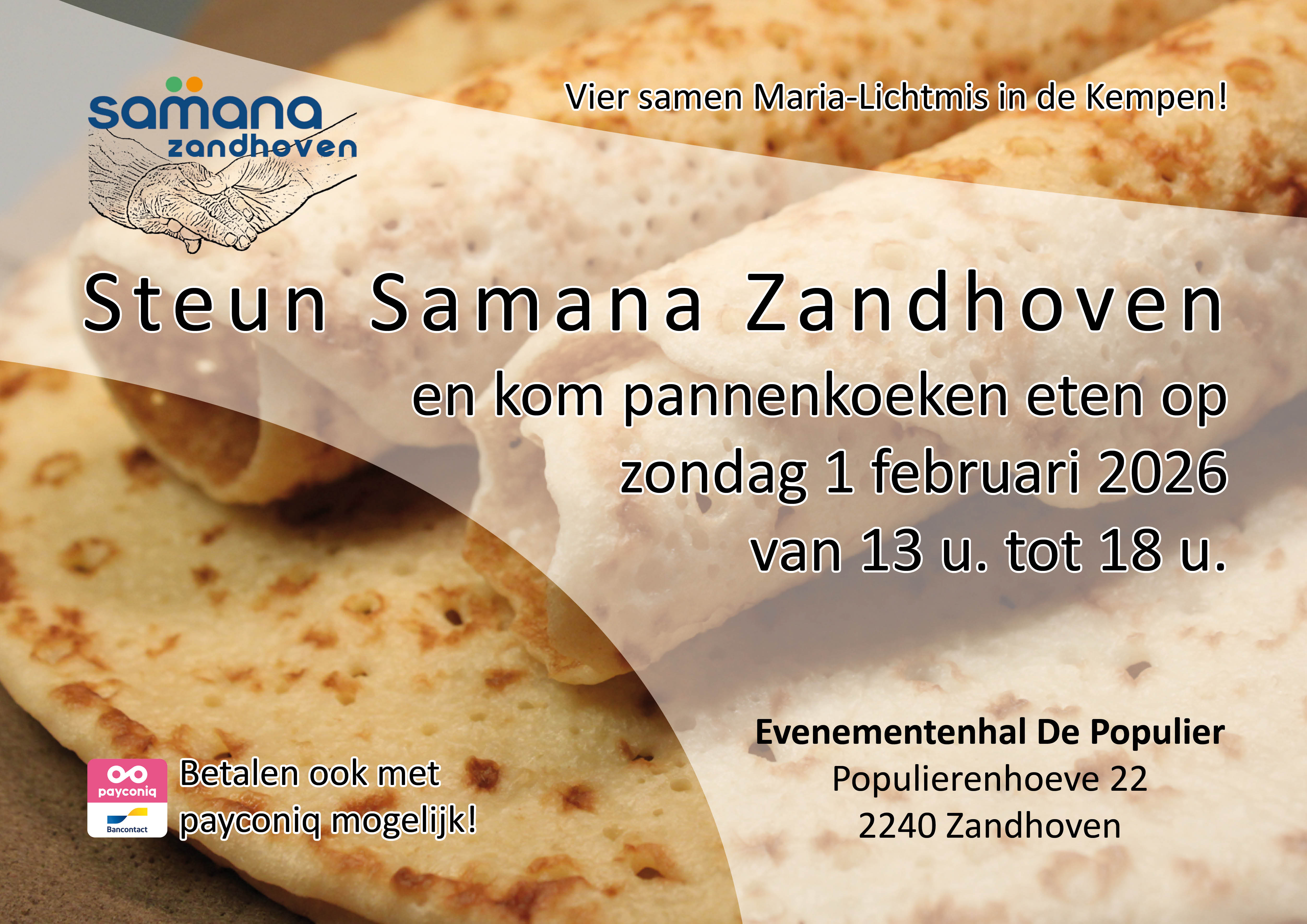 Pannenkoekendag Samana Zandhoven 2026