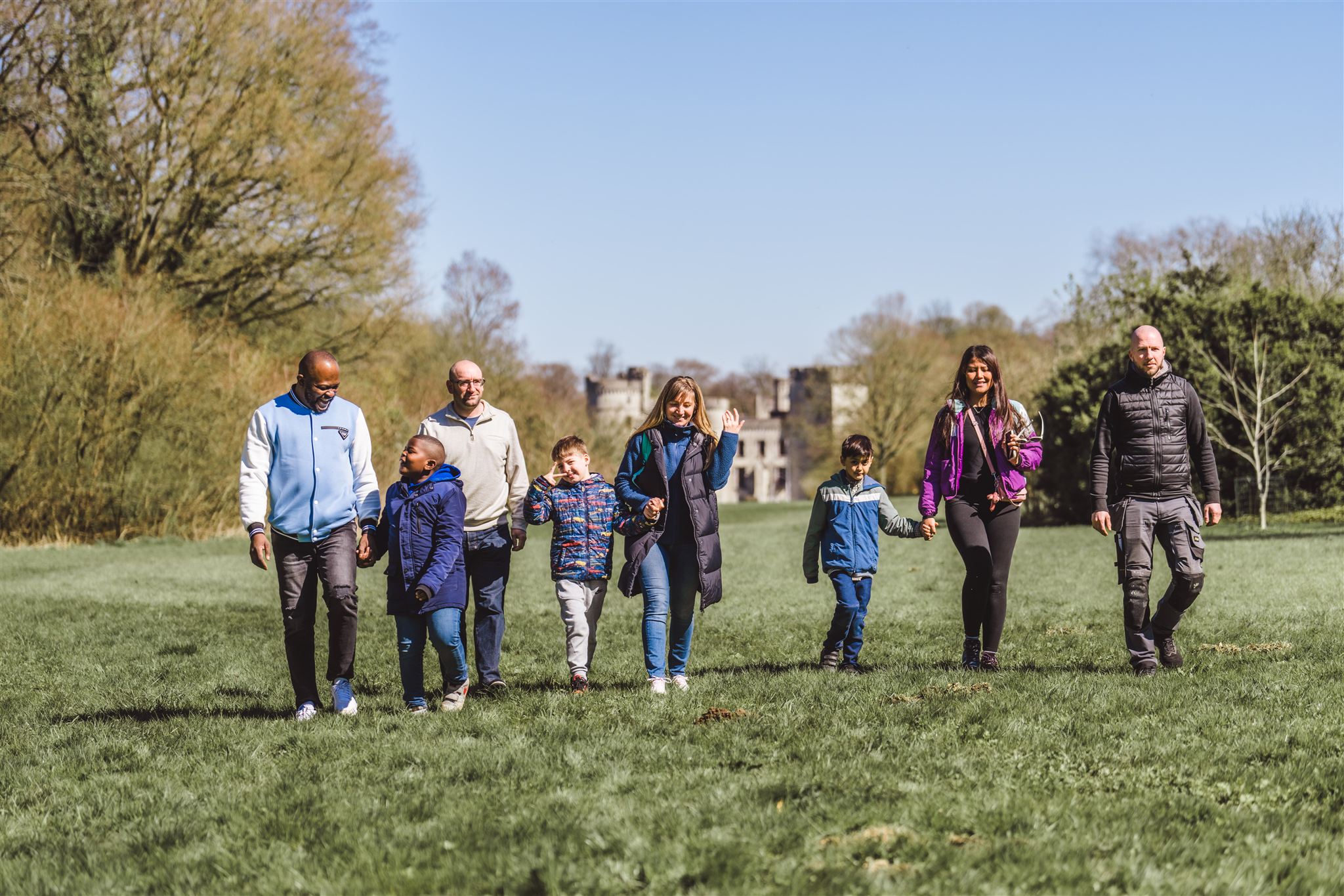 groep in Plantentuin Meise