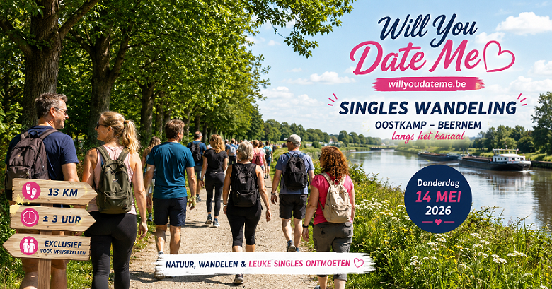 Singles Wandeling "Langs het kanaal van Oostkamp" (14 mei 2026)