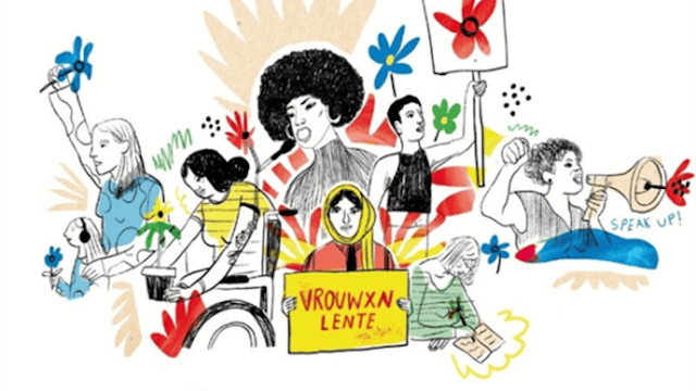 Protestborden maken - Vrouwxnlente