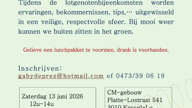 lotgenotenbijeenkomst