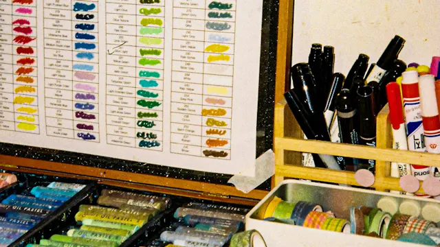 Experimenteren met oliepastel