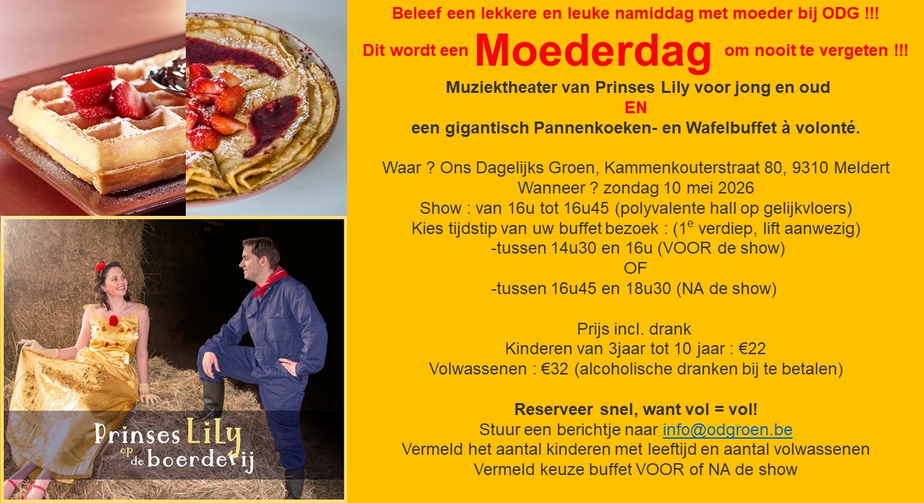 pannenkoeken en wafelbuffet EN Muziektheater
