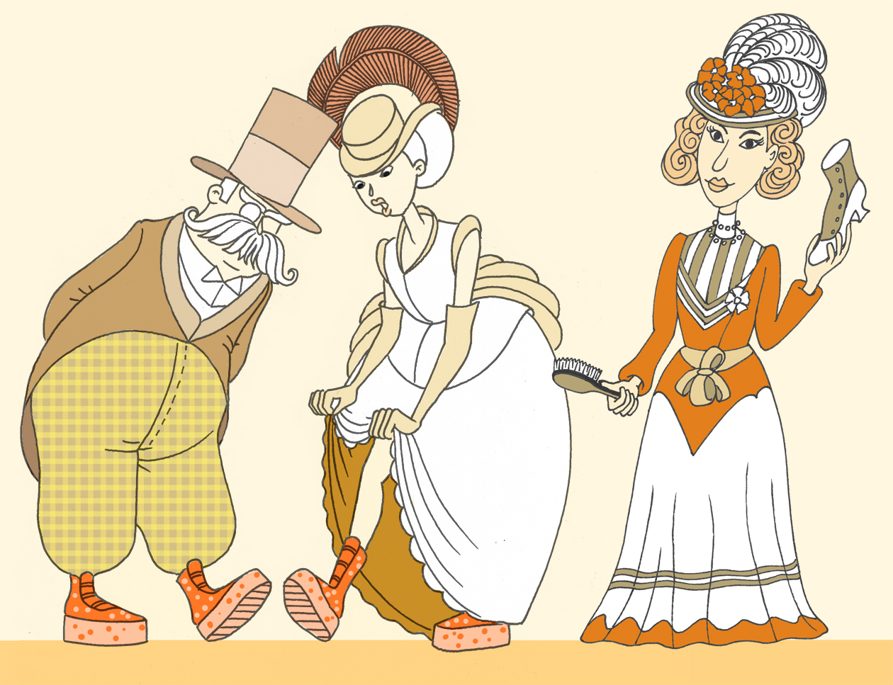 Borstelbaron Eduard en zijn familie in Eperon d'Or