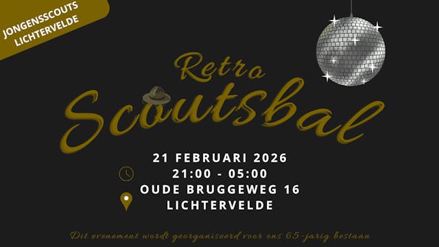 Banner Scoutsbal 2026