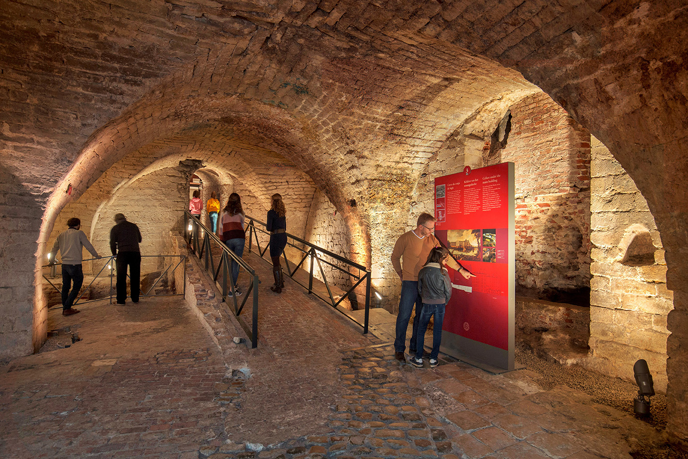 Kelders van het woongedeelte van het paleis