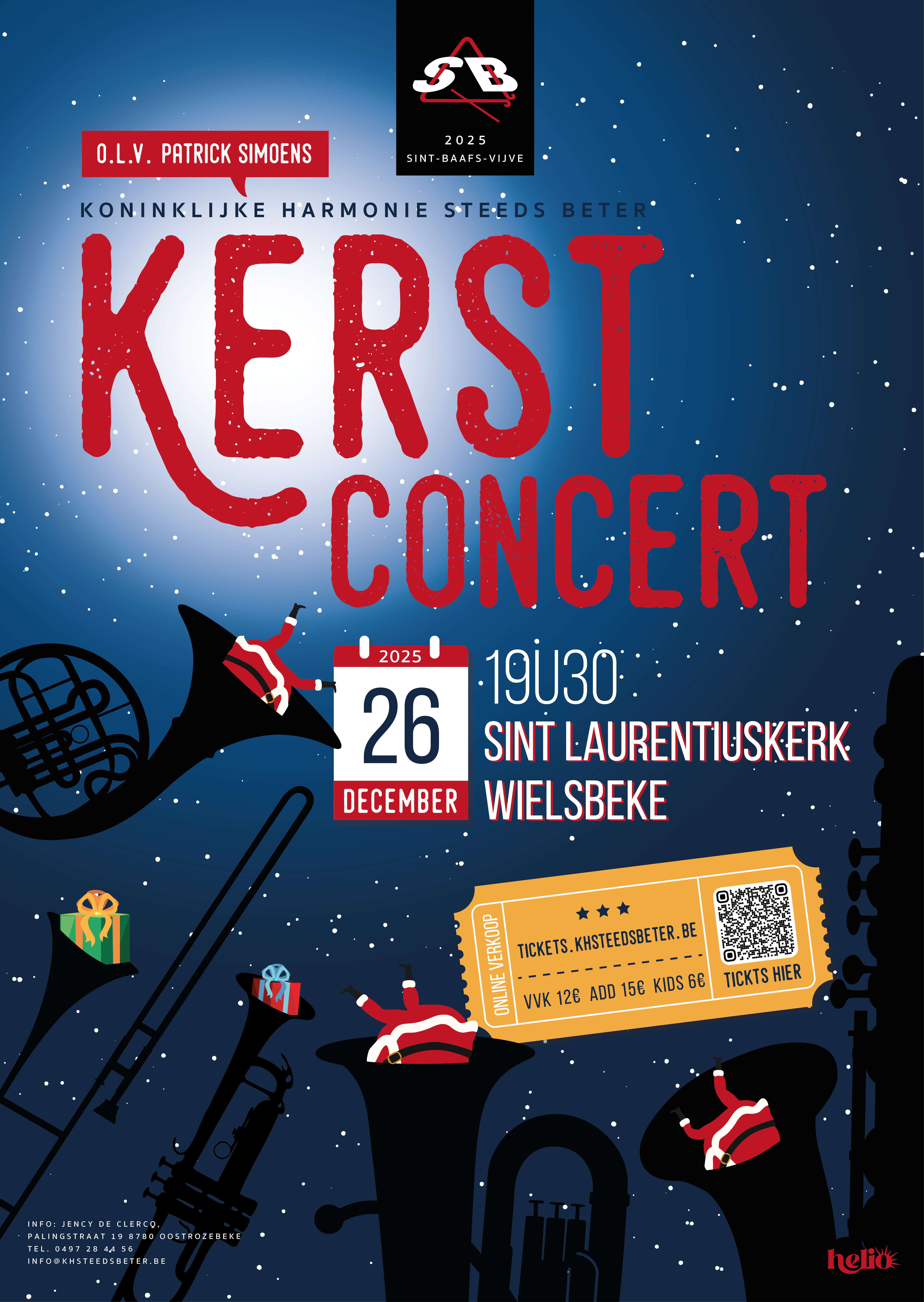 Affiche Kerstconcert 2025