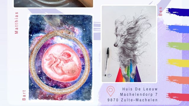 Flyer expositie 'Exploring The Soul'