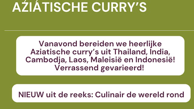 aziatische curry's