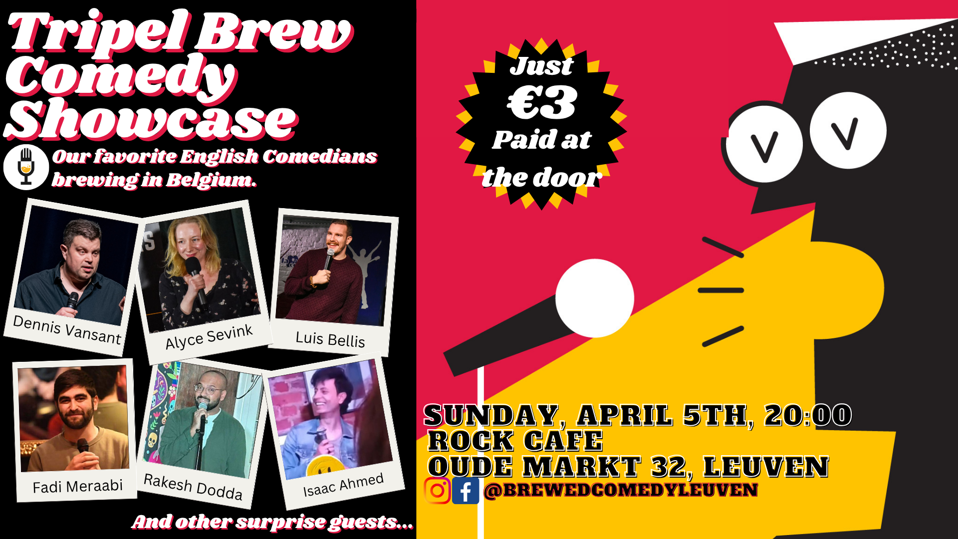 Poster of show, which summarizes information in Event Description