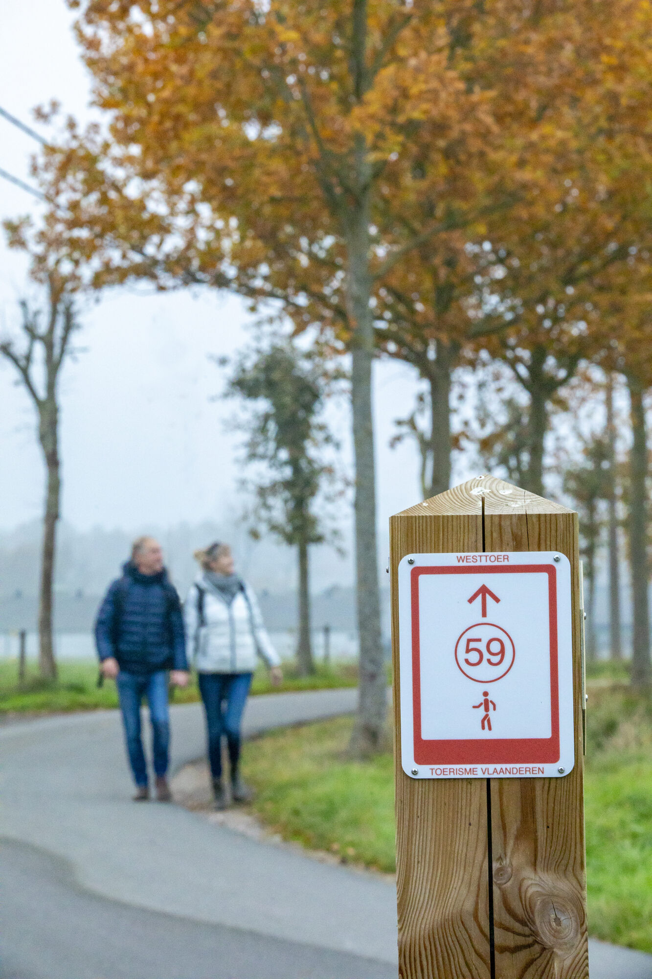 wandelen langs knooppunten