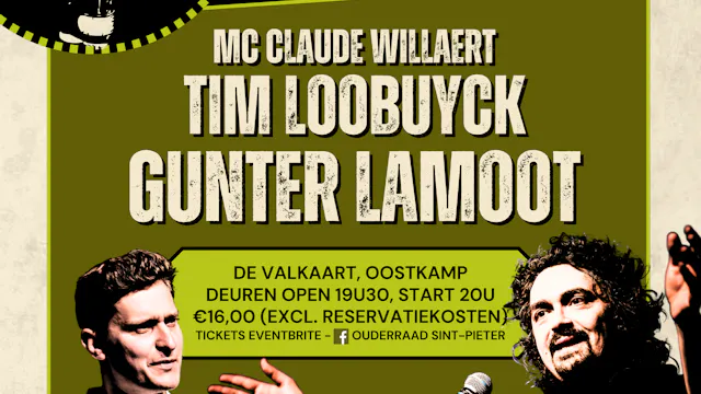 Afbeelding voor evenement comedyavond met Gunter Lamoot en Tim Loobuyck