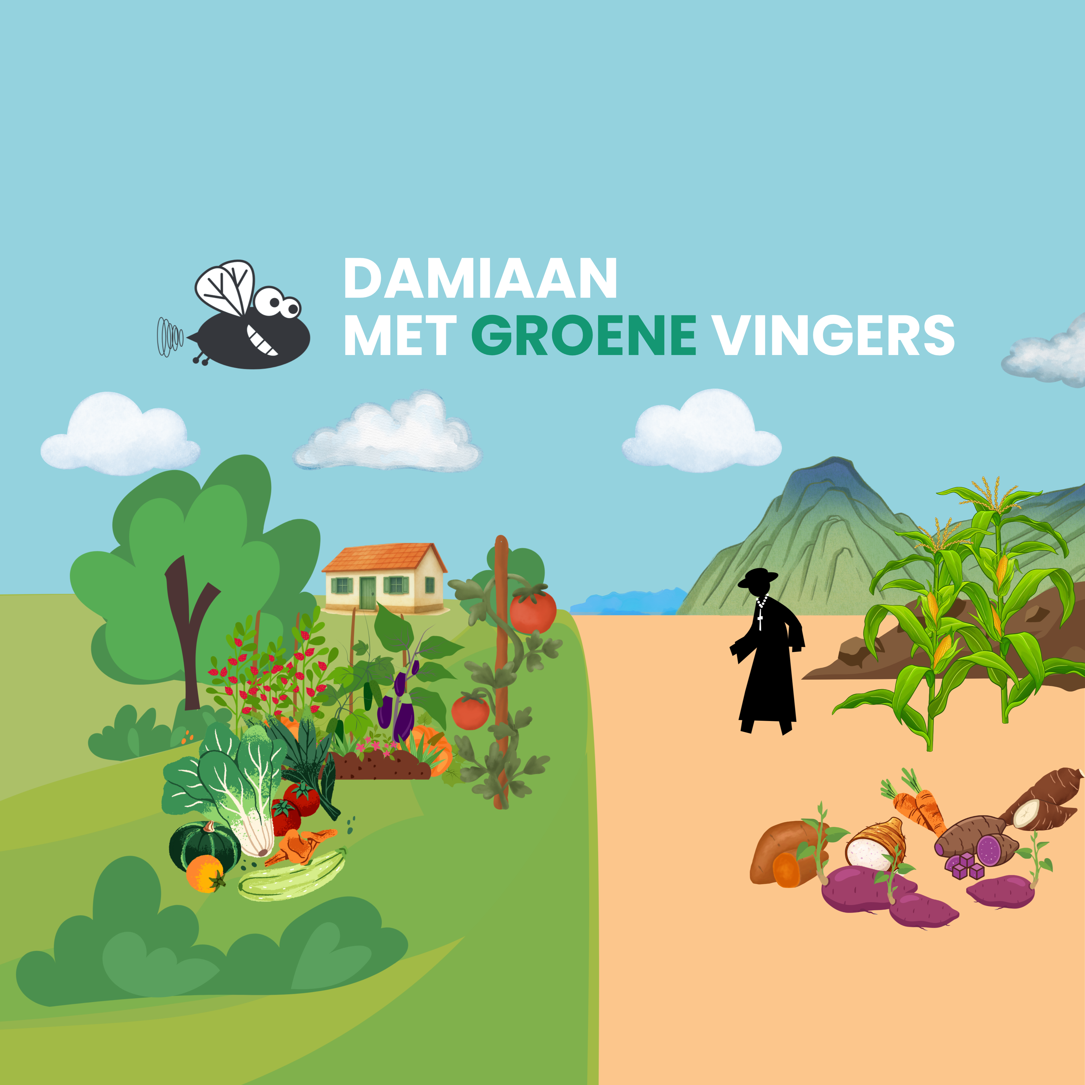 Damiaan met groene vingers