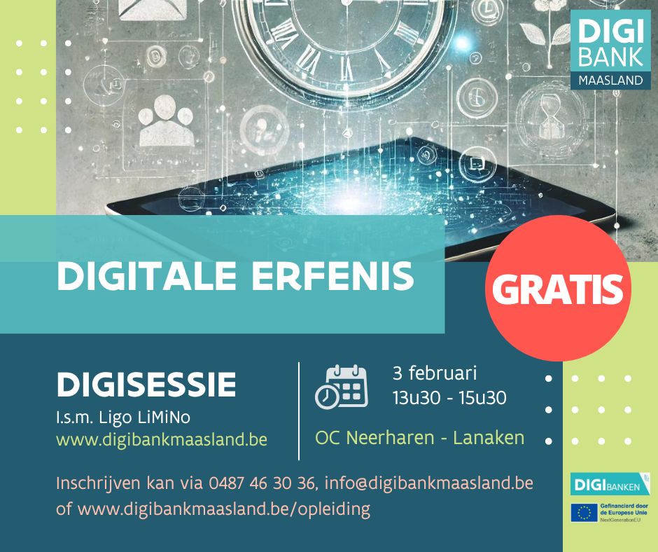 Digisessie: Digitale erfenis
