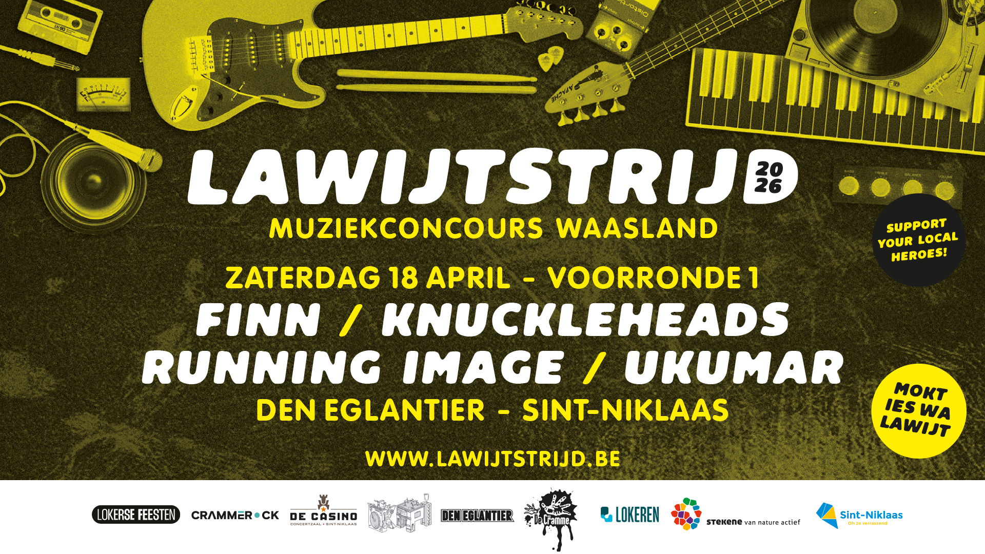 Affiche van voorronde 1