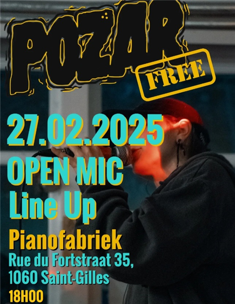 Pozar x open mic / jam / line-up